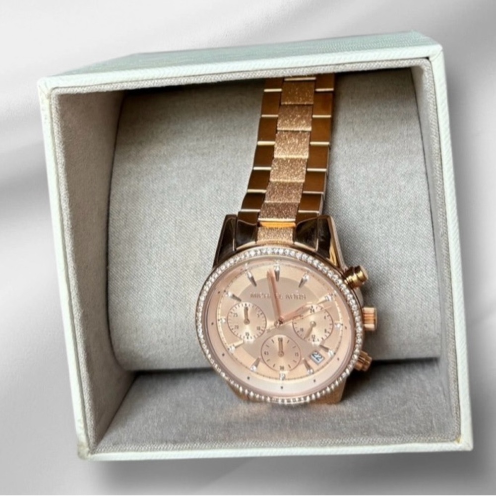 Michael Kors Blush Gold Chronograph Watch
